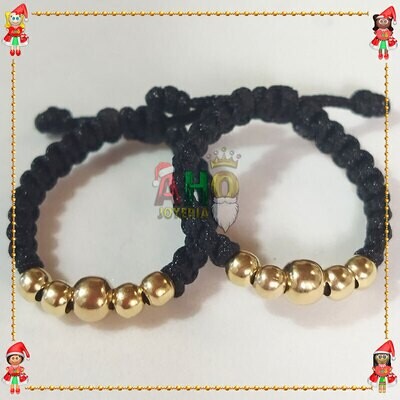 Anillos Pareja Macrame Oro18k