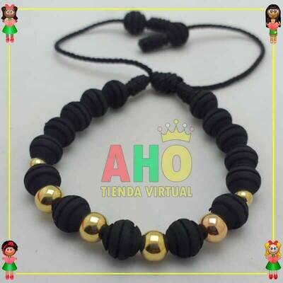 Pulsera Tejida Macrame Oro18k
