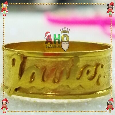 Anillo SemiTubo Oro18k