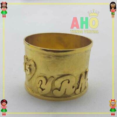 Anillo Tubo en Oro Chocoano Oro18k