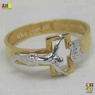 Anillo Cristo Oro18k