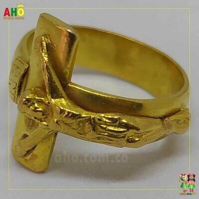Anillo Cristo Oro18k