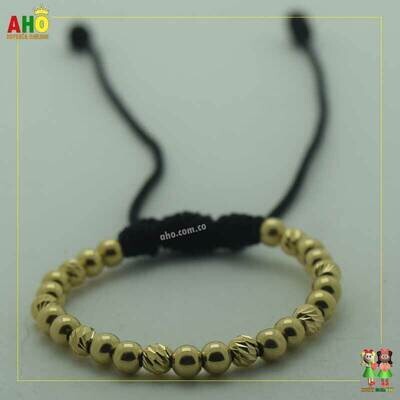 Pulsera Tejida Macrame Oro18k