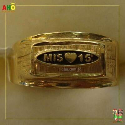 Anillo Quinces Oro18k