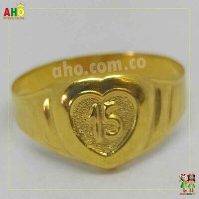 Anillo Quinces Oro18k
