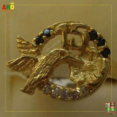 Anillo Quinces Oro18k