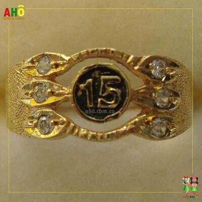 Anillo Quinces Oro18k