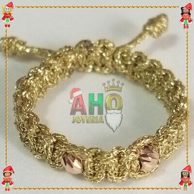 Anillo Tejido Macrame Oro18k