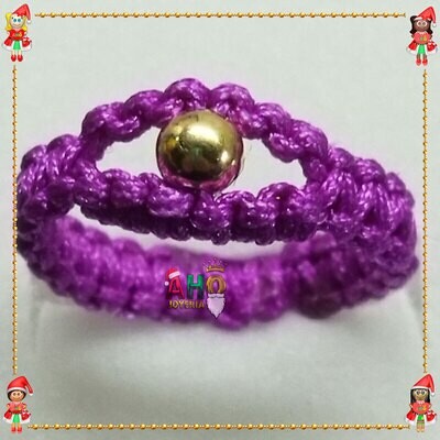 Anillo Tejido Macrame Oro18k