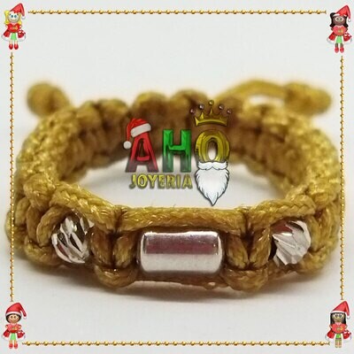 Anillo Tejido Macrame Oro18k