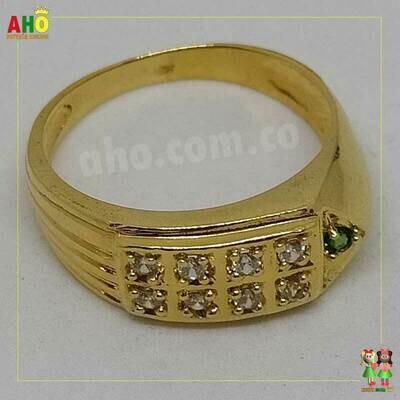 Anillo Hombre con piedras Oro18k