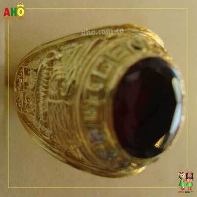 Anillo Hombre piedra Oro18k