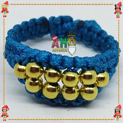 Anillo Tejido Macrame Oro18k