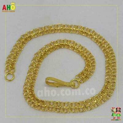 Pulsera Tejido Chino Oro18k