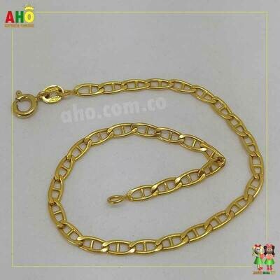 Pulsera Escalera Oro italiano 18k