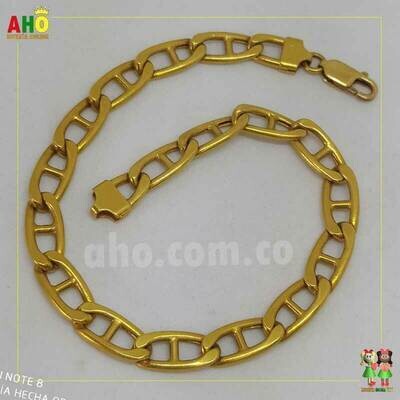 Pulsera Escalera Oro italiano 18k