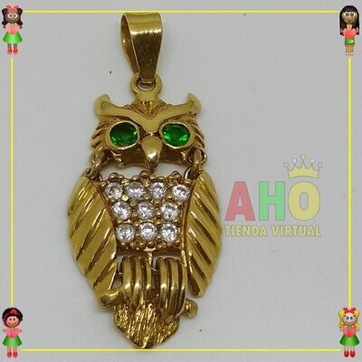 Dije Buho Movible Oro18K