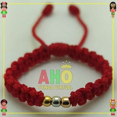 Pulsera Tejida Macrame Oro18k