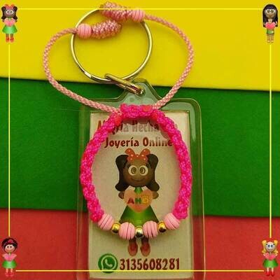 Pulsera Tejida Macrame Oro18k