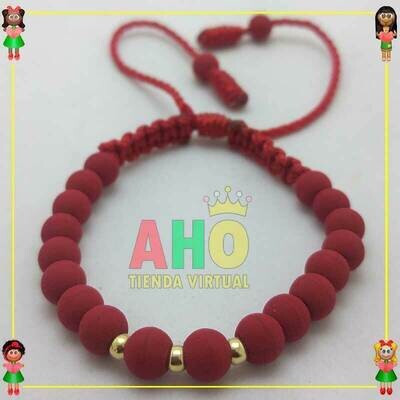 Pulsera Tejida Macrame Oro18k