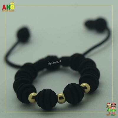 Pulsera Tejida Macrame Oro18k