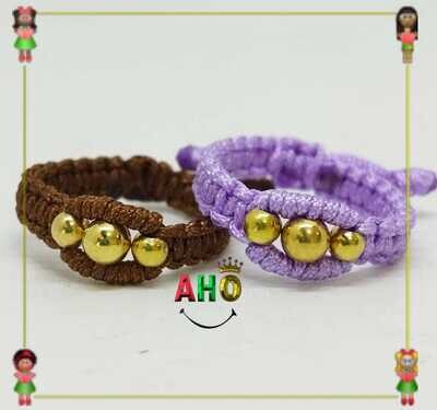 Anillo Tejido Macrame Oro18k