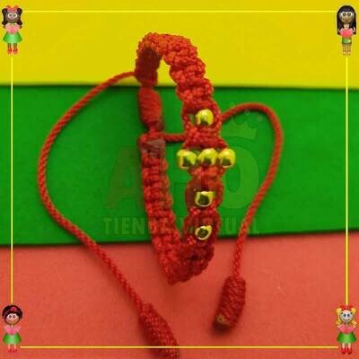 Pulsera Tejida Macrame Oro18k