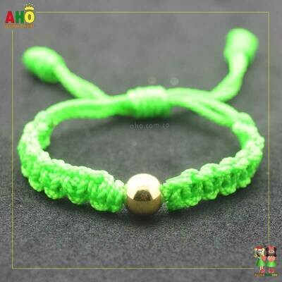 Pulsera Tejida Macrame Oro18k