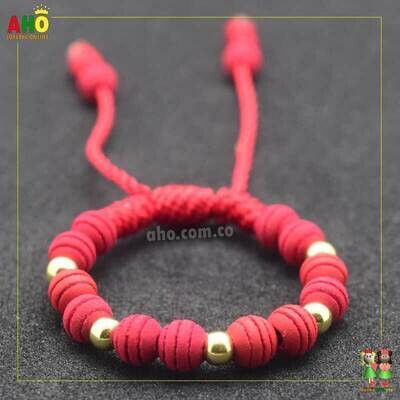 Pulsera Tejida Macrame Oro18k