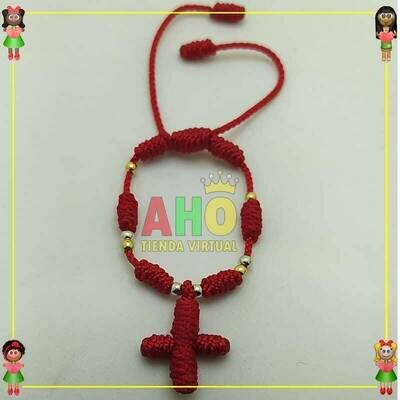 Pulsera Tejida Macrame Oro18k