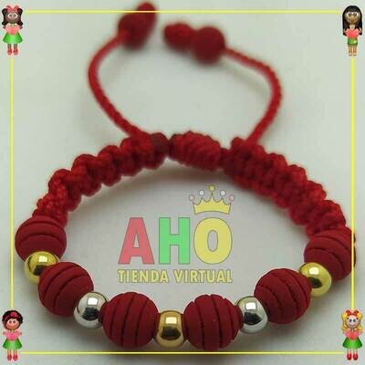 Pulsera Tejida Macrame Oro18k