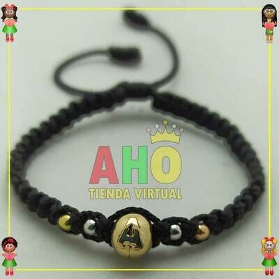 Pulsera Tejida Macrame Oro18k