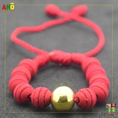 Pulsera Tejida Macrame Oro18k