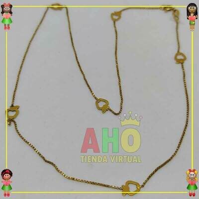 Cadena Manzana para mujer Oro18K
