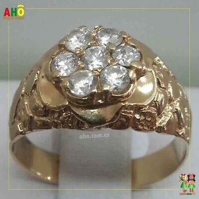 Anillo Piedra para hombre Oro18k