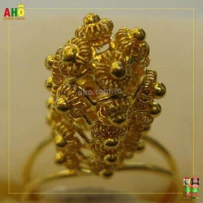 Anillo Filigrana Arte Chocoano Oro18k