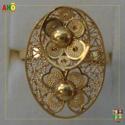 Anillo Filigrana Arte Chocoano Oro18k