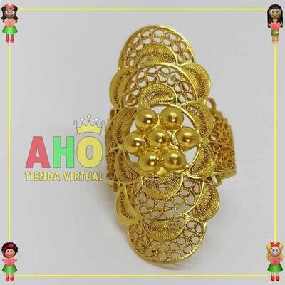 Anillo Filigrana Arte Chocoano Oro18k