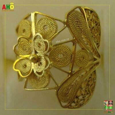 Anillo Filigrana Arte Chocoano Oro18k
