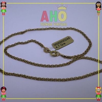 Cadena Tejido Plano Oro18K