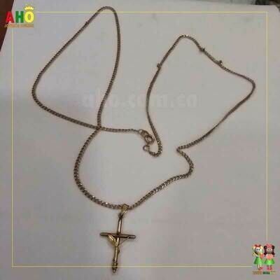 Cadena Cubana con dije Oro18K