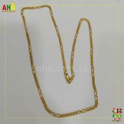 Cadena Cubana Mixta Oro18K