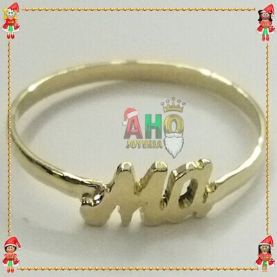 Anillo Letra Oro18k