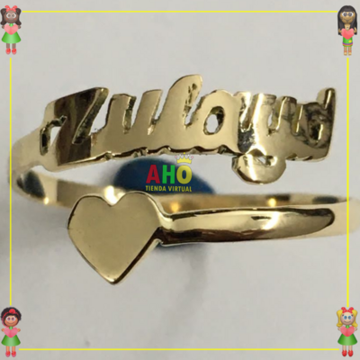 Anillo Nombre Zulayd Oro18k