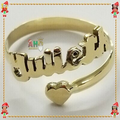 Anillo Nombre Julieth Oro18k