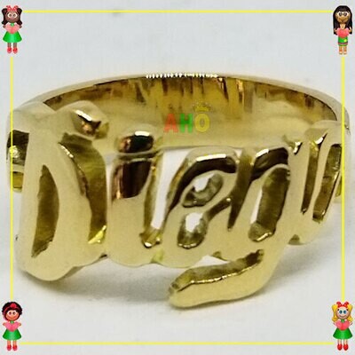 Anillo Nombre Diego Oro18k
