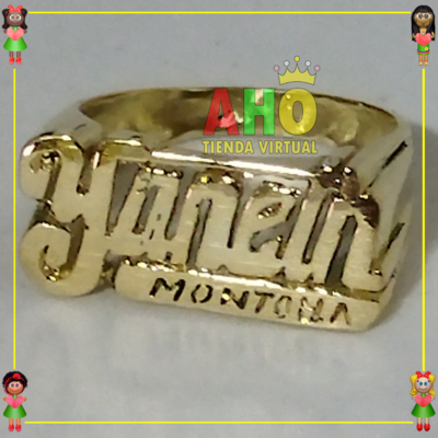 Anillo Nombre Yohana Oro18k