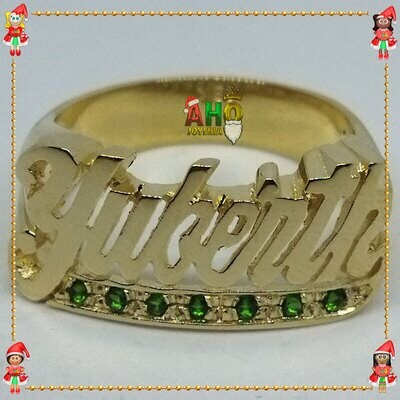 Anillo Nombre Yuberth Oro18k