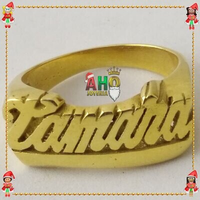 Anillo Nombre Tamara Oro18k