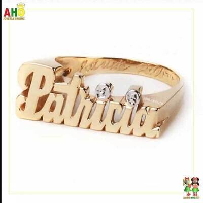 Anillo Nombre Patricia Oro18k